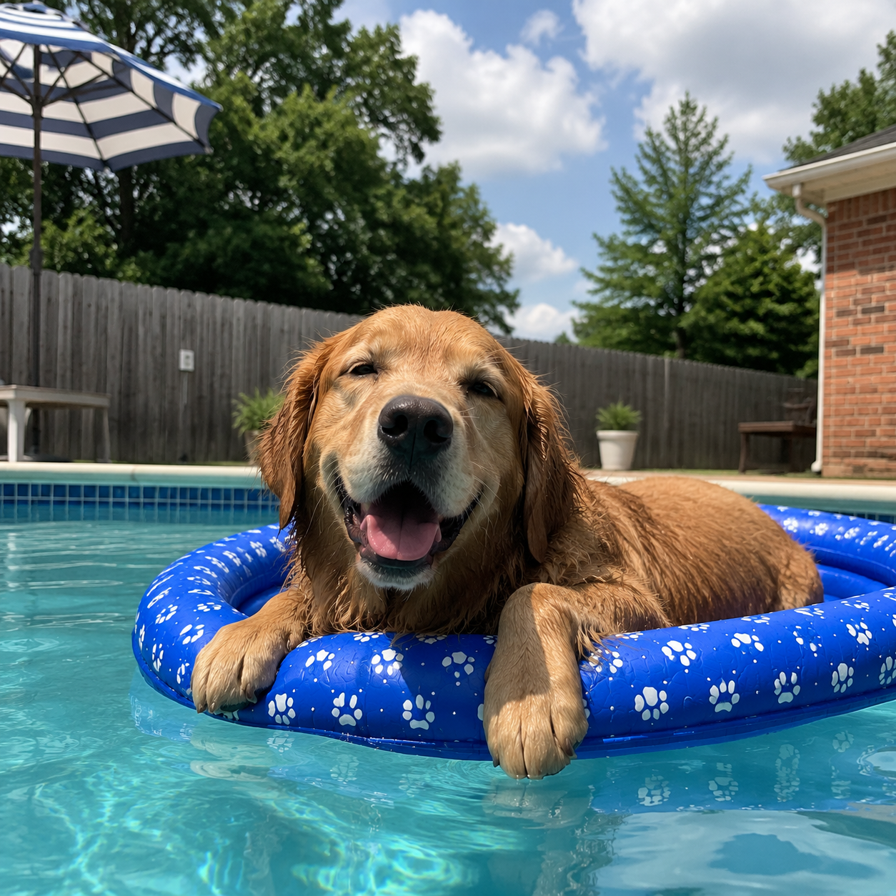 Paw Float - Pool Lounger